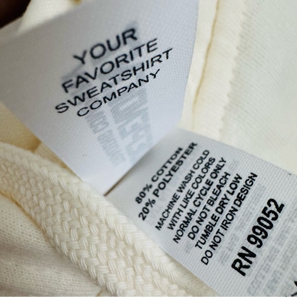 INDEPENDENT Trading Company BE KIND Hooded Sweatshirt Cream/Green Size Large - Picture 12 of 12